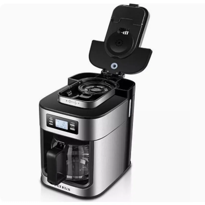 1200ml Electric Coffee Maker Machine Household Fully Automatic Coffee Maker Espresso Coffee Home Kitchen Appliance 220V