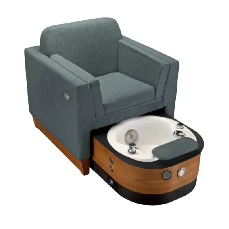 

Modern pedicure chairs at nail salons and beauty spas