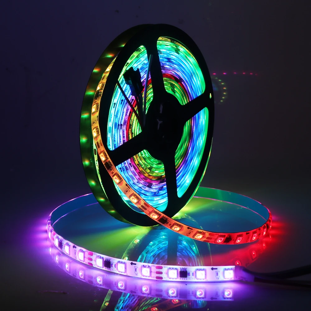 DC12V WS2811 SMD5050 Led Strip IndividuaIIy AddressabIe Pixel 30 60LED IC WS2811 SK6812 4in1 Flexible Led Tape Waterproof Ribbon