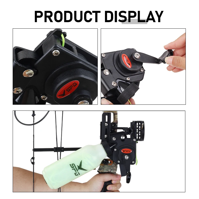Archery Bowfishing Reel Bow Fishing Reels Kits Hunting Rope Bow Hunting Recurve Compound Bow and Arrow Accessories Spincast Reel