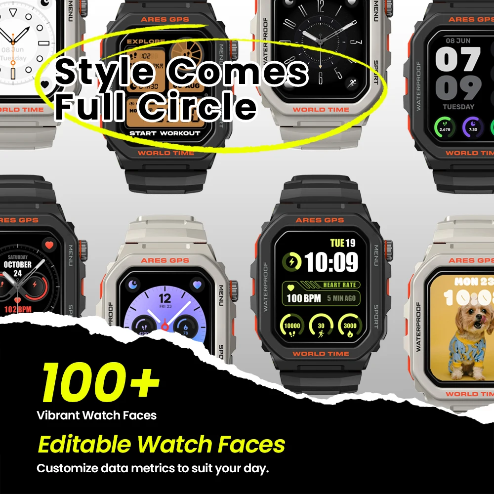 Neue Zeblaze Ares GPS-Smartwatch, integrierte Alexa und GPS-Herstellung/Antwort, Telefonanrufe, Smartwatch, Herzfrequenz, Spo2, Fitness-Tracking-Uhr – Detail 6