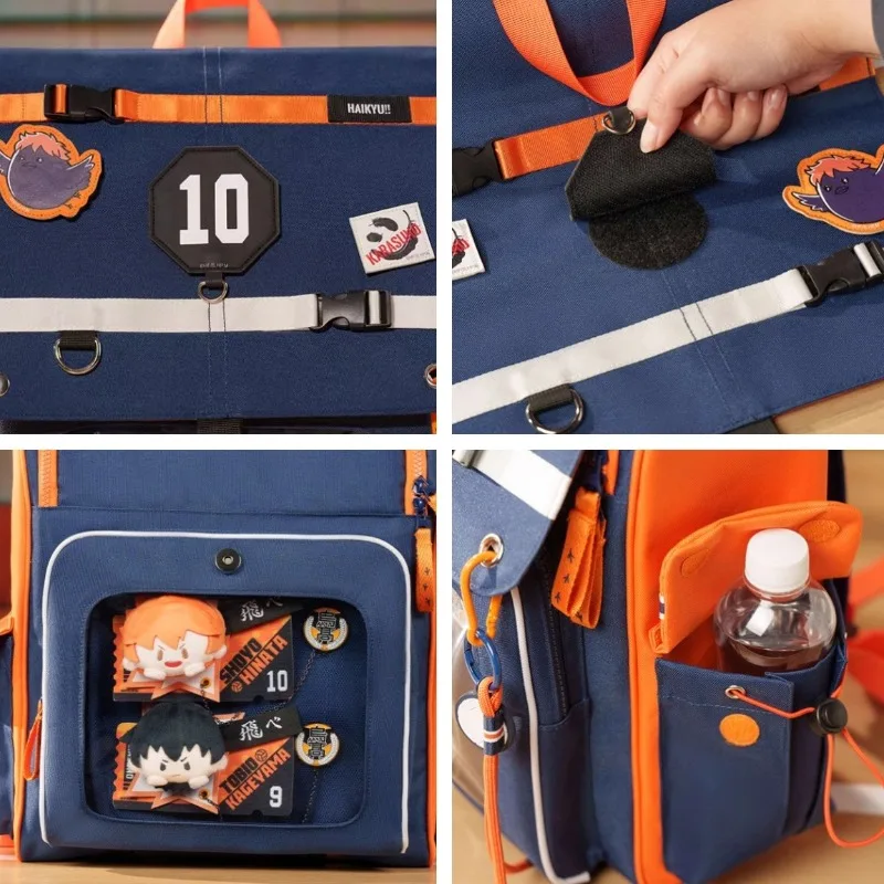 New Haikyuu!!itabag Cartoon Hinata Shouyou Backpack Anime Merchandise Large Capacity Portable Storage Holiday Gift Commuting