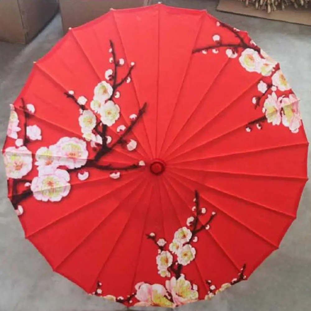 Chinese Antique Style Oiled Paper Umbrella 82cm 10 Colors Women Decorative Umbrella Costumes Photography Umbrella