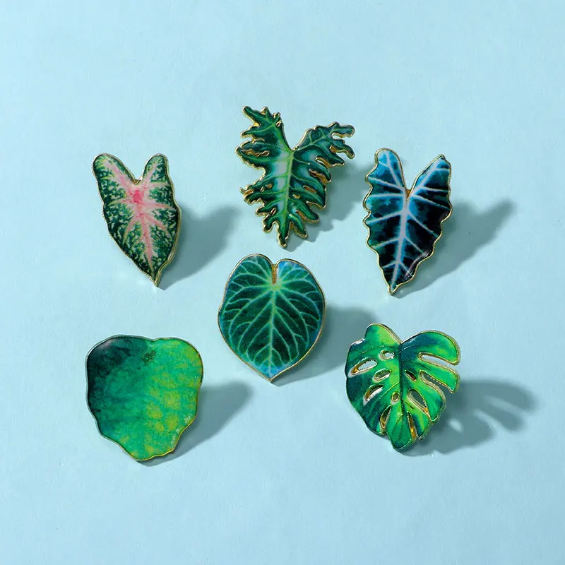 بروش نباتي لوتس مضاد للوهج للرجال والنساء ، شارة كرتونية نباتية ، دبوس إكسسوارات