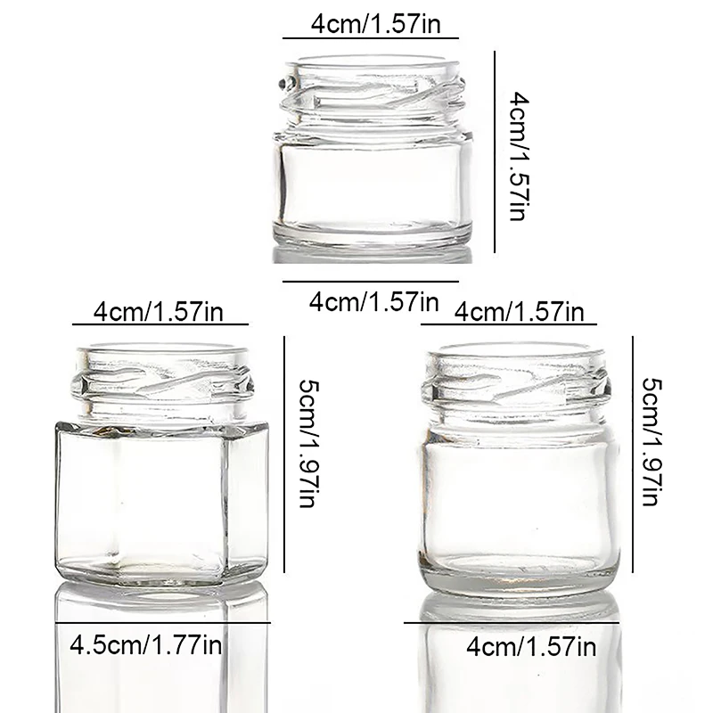 2Pcs Mini Glass Honey Pot Set Small Honey Pot Honey Pot With Lid Suitable For Baby Gifts Weddings And Parties Honey Jar