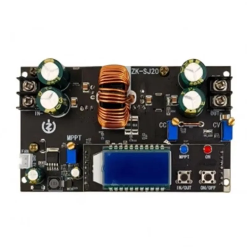 ZK-SJ20 300W synchronous rectification automatic buck boost power module with display and MPPT charging