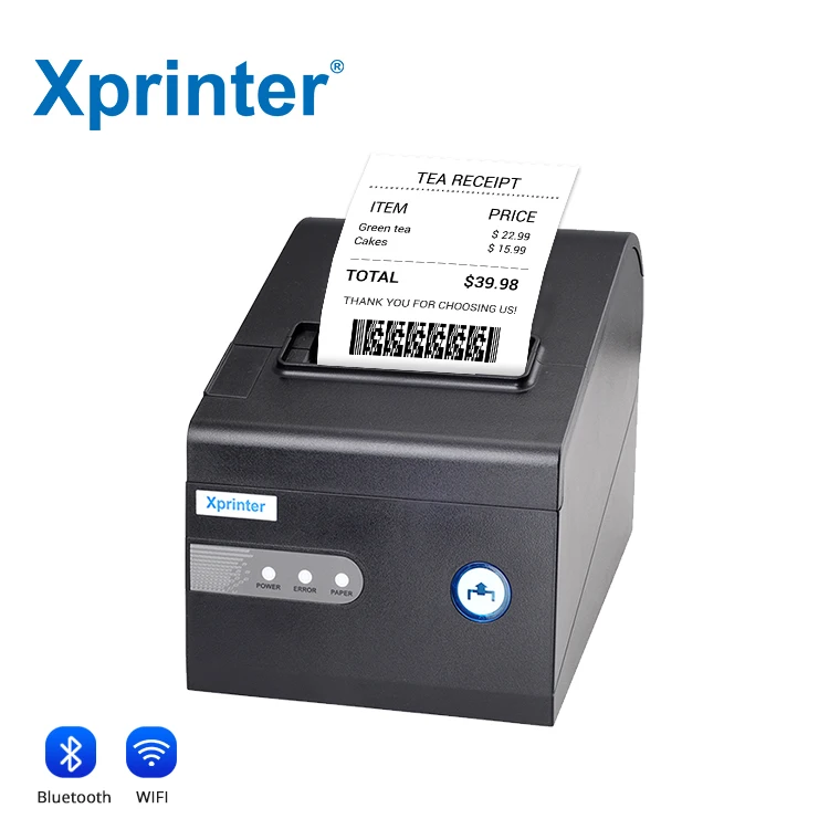 Xprinter XP-C260K 80mm/3inch Thermal Receipt Printer 300mm/S High Speed Printing Wins Pos With Interface USB+Serial+Lan