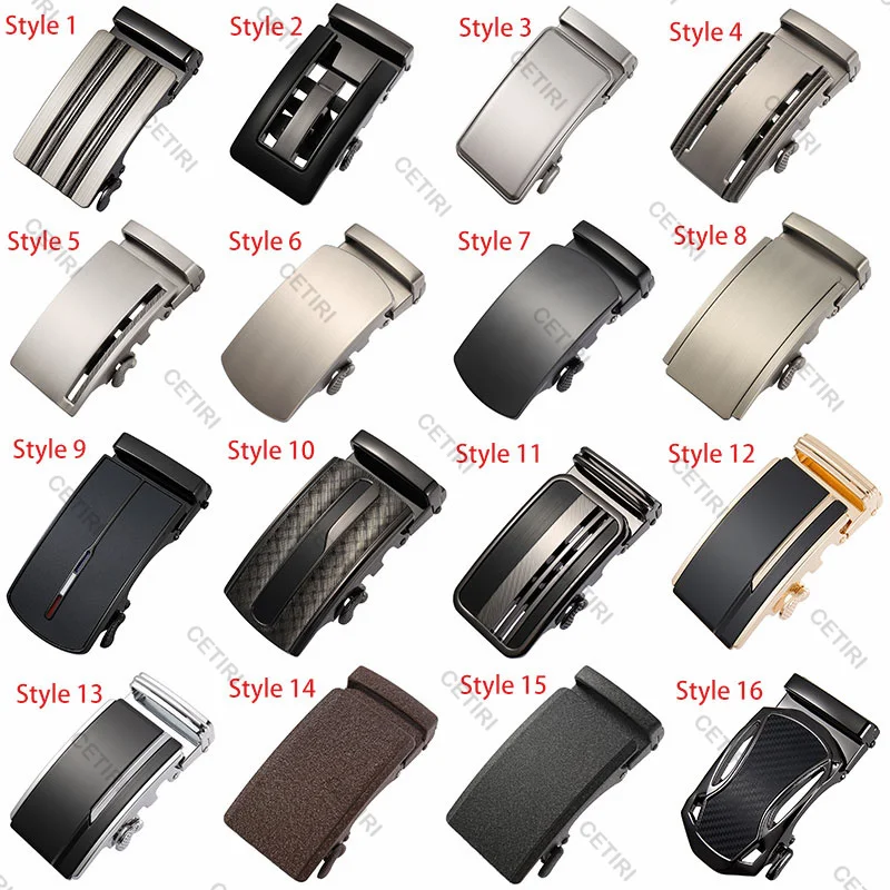 3.5cm Mens Business Alloy Automatic Buckle Unique Men Belt Buckles Ratchet Apparel Accessories Designer Buckle Head