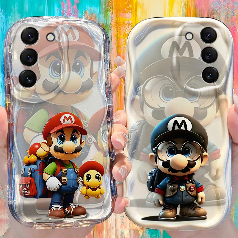 Чехол Super M-Marios Bros для Samsung Galaxy A53 A50 A50S A36 A35 A34 A32 A30 A26 A25 A24 A20 A16 A15 A06 A05S A05 M55 5G Cover