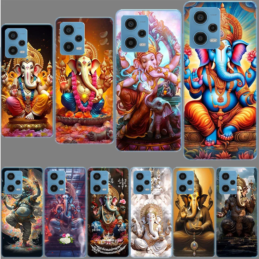 Ganesh lord Funda For Redmi Note 13 Pro+ 5G Plus 12 12C 10 10C 10A 9 9T 9C 9A 8 8A 7 7A K70 K60 K40 K20 Pro 6 6A TPU Soft Cover