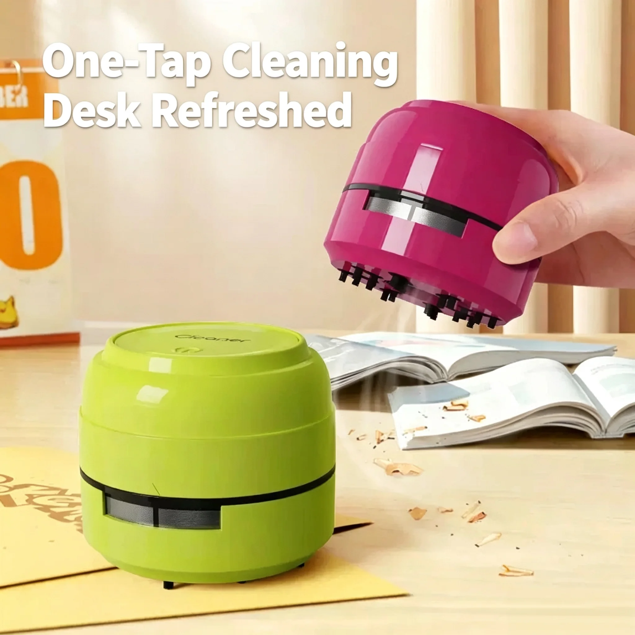 Mini Desktop Vacuum Cleaner For Eraser Dust - Kompakt Mini Masaüstü Toz Toplayıcı Kablosuz