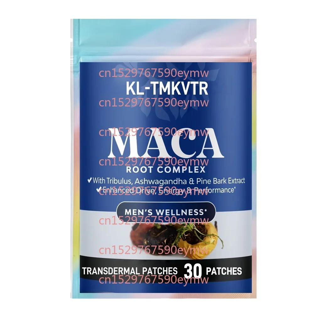 

30 Patches Black Maca Root Transdermal Patches for Men t with Siberian Ginseng to Support General Health
