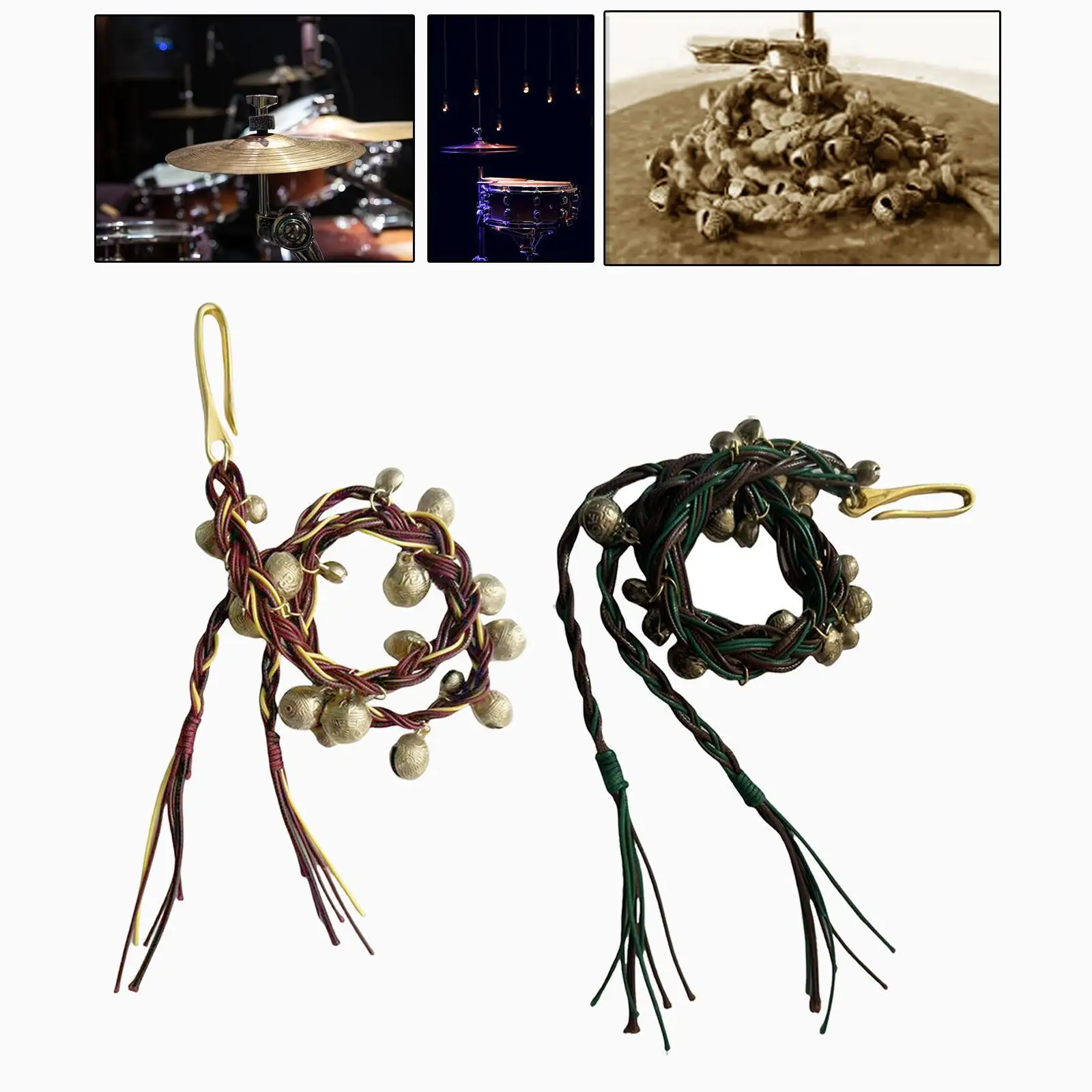

Tambourine Jinglebell Tambourine Bell Effect Drum Hi Hat Bell Cymbal Tambourine for Drum Set