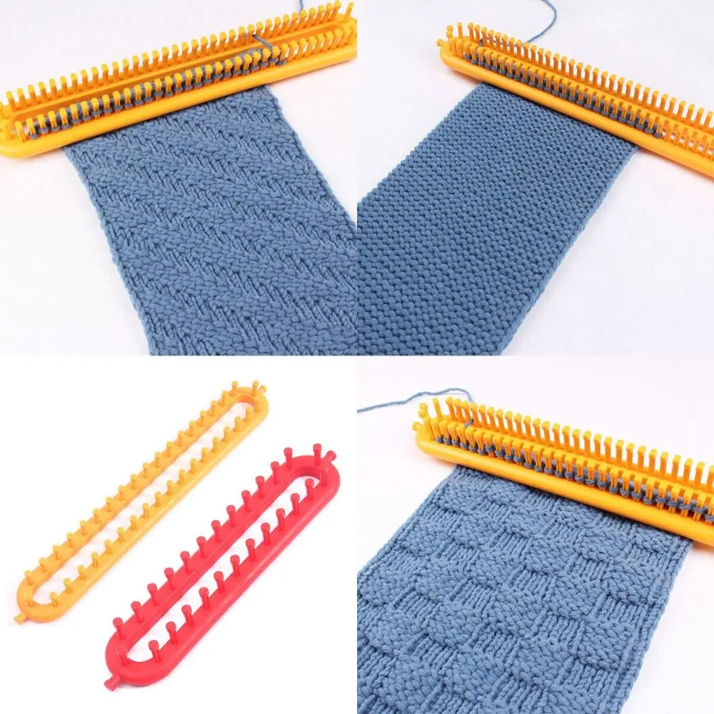 Durable Plastic Weaving Loom Knitting Kit Rectangle DIY DIY Machine Sewing Tools Handmade Craft Braiding Tool Men Wool Knitter