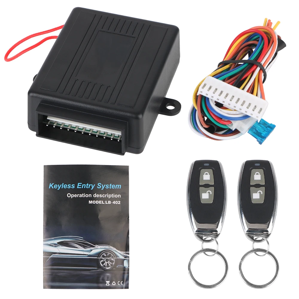 Car Door Window Truck Master Lifter Remote Control 12V With 2 Controller Central Door Lock Unlock Car Keyless System