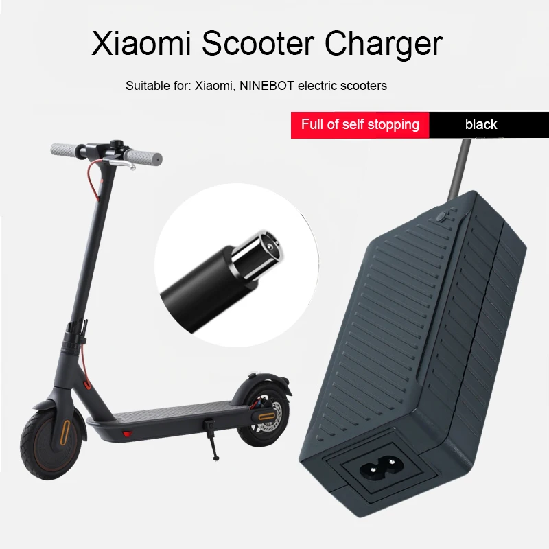 

42V 1.5A Xiaomi Scooter Charger polymer lithium battery charger 100-240V with original Xiaomi charging port Portable Charger