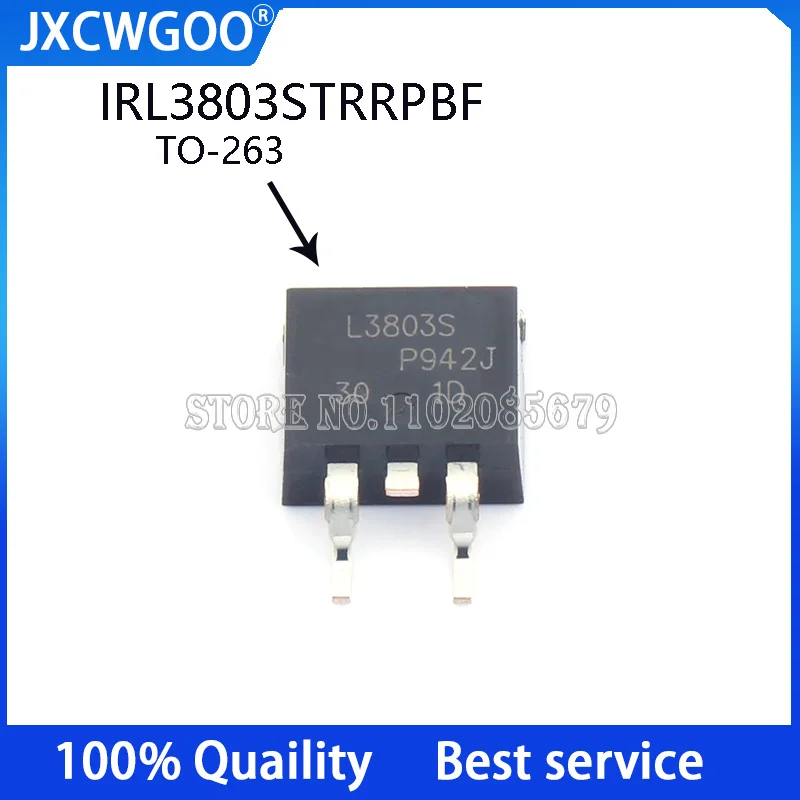 10PCS IRL3803STRRPBF  IRL3803STRPBF IRL3803S  L3803S TO-263 N-channel 30V 140A FET MOSFET New Original