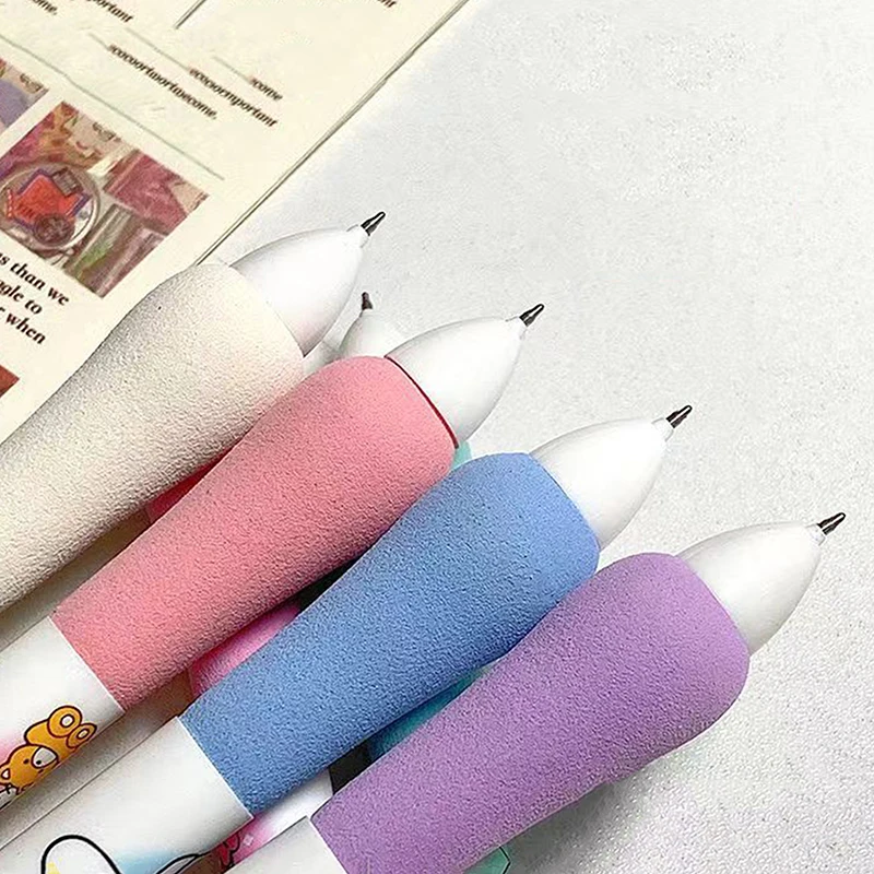 1pcs Sanrio Hello Kitty Kuromi Decompression Gel Pen Cartoon Pen Cinnamoroll Anime St Head Quick-drying Black Student Stationery