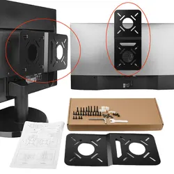 Metal VESA Attachment Hanging Brackets Computer Monitor Fixer Support Holders for Mini PC C1037U i3 i5 Mounting Plates