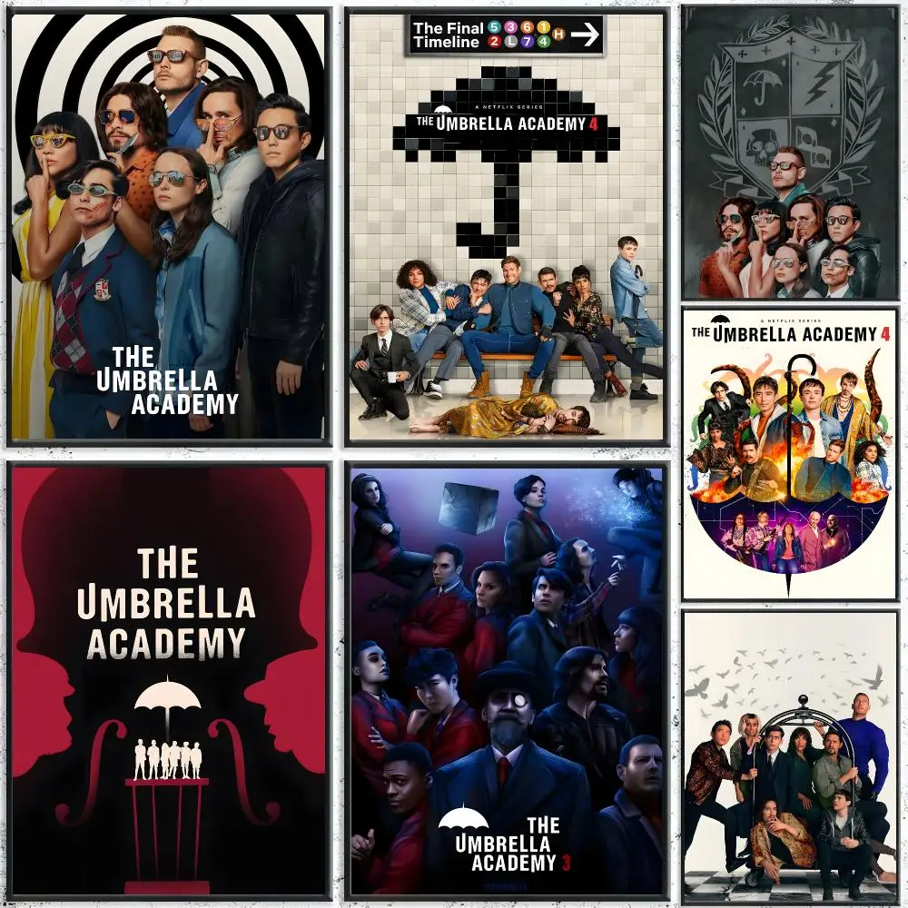 Teleplay The U-Umbrella Academy Poster HD Waterproof Self-Adhesive Wall Art – Multi-Scene Use Top Gift Pick