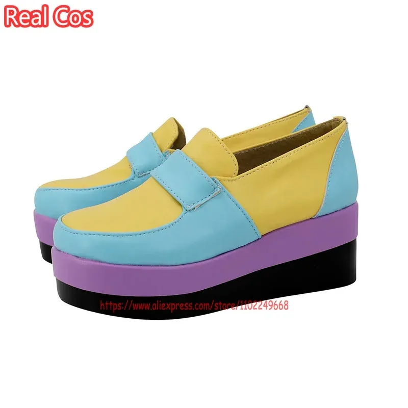 2025 aaa RealCos Anime Tokyo Cos Avengers Haitani Ran Costume Cosplay Abiti Stivali Scarpe arcobaleno Accessorio di Halloween per uomo F