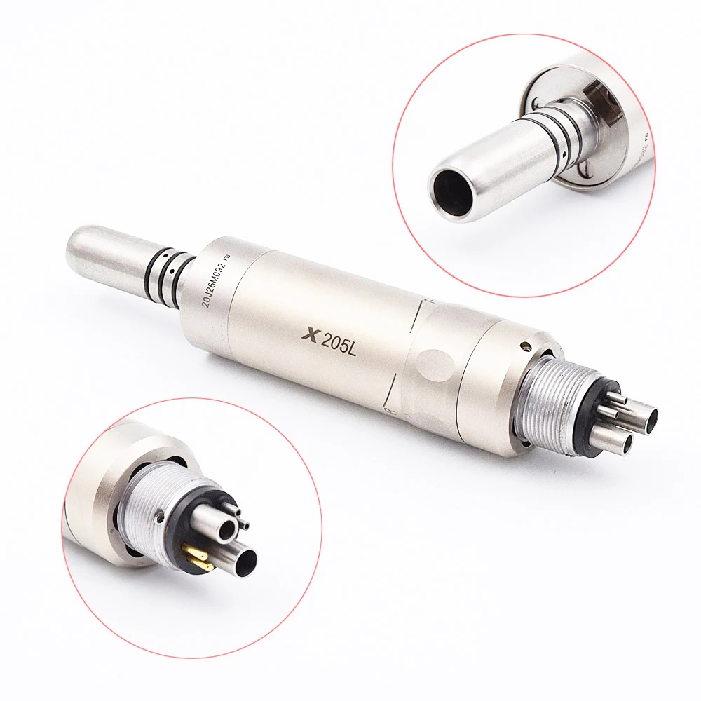 

Dental 1:1 Ratio Fiber Optic Contra Angle 6 holes motor Low Speed Handpiece Micromotor Polish equipment