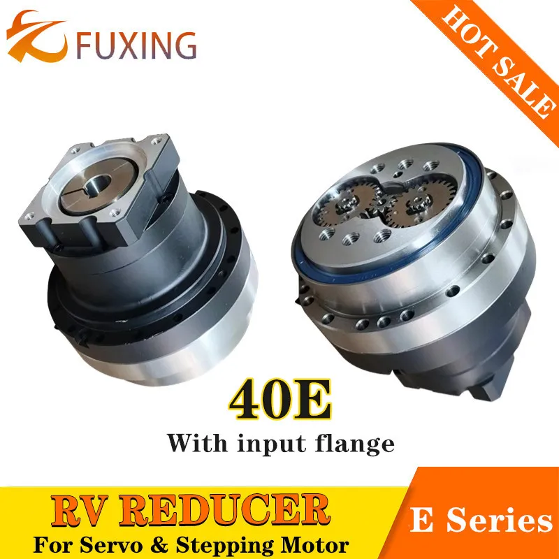 RV-40E With Flange Gearbox High-precision Cycloidal Pinwheel RV Reducer Semi sealed Fully sealed 750w 1kw Servo Motor Robot Arm