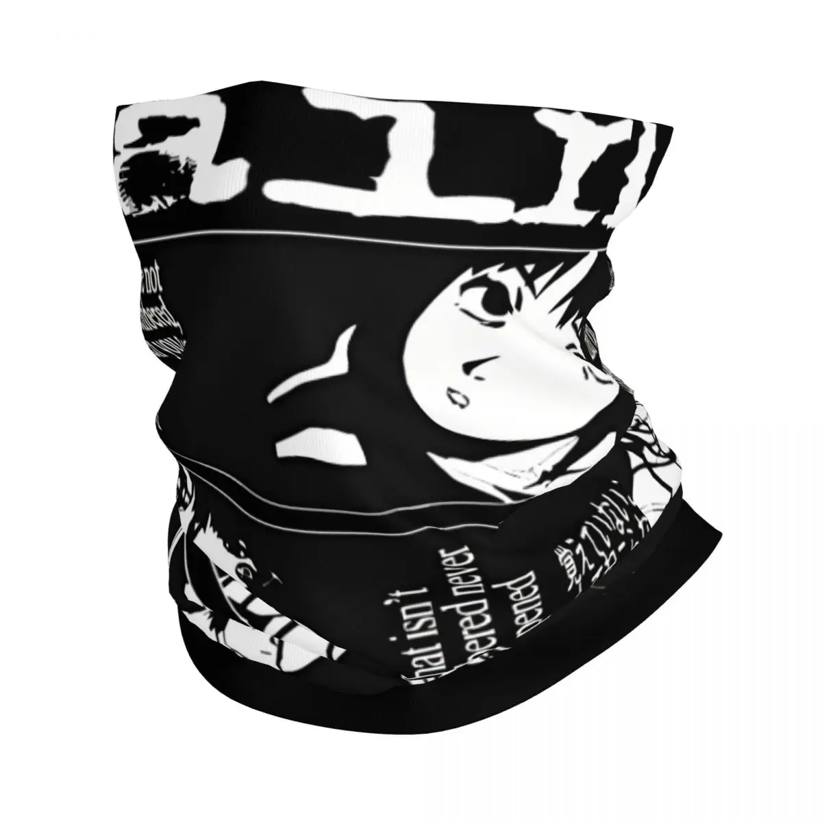 Genius Bandana Neck Cover Printed Motorcycle Club Experiments Lain Face Scarf Cycling Face Mask Hiking Unisex Adult Winter