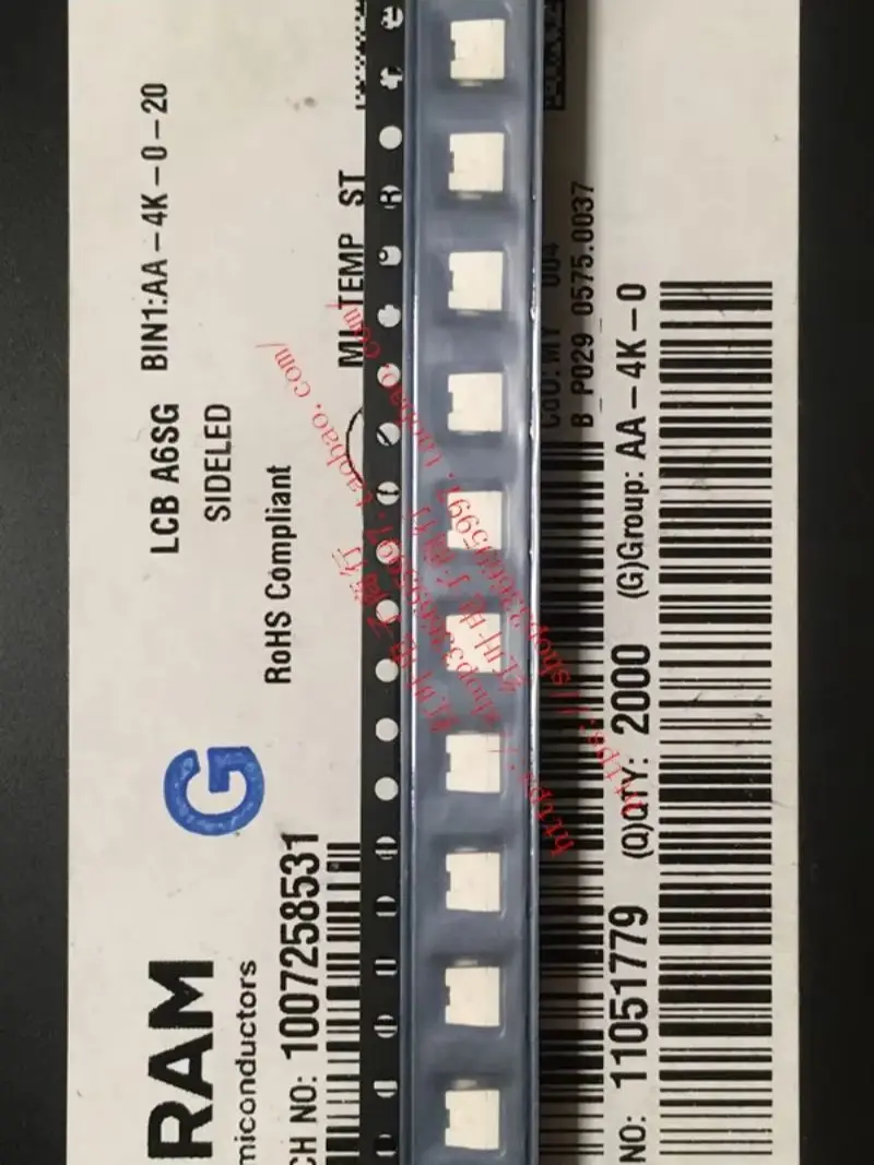 

50 шт./OSRAM LCBA6SG боковая нашивка, светящаяся трубка 4040, ледяной синий, автомобильные светодиодные лампы, импортные бусины