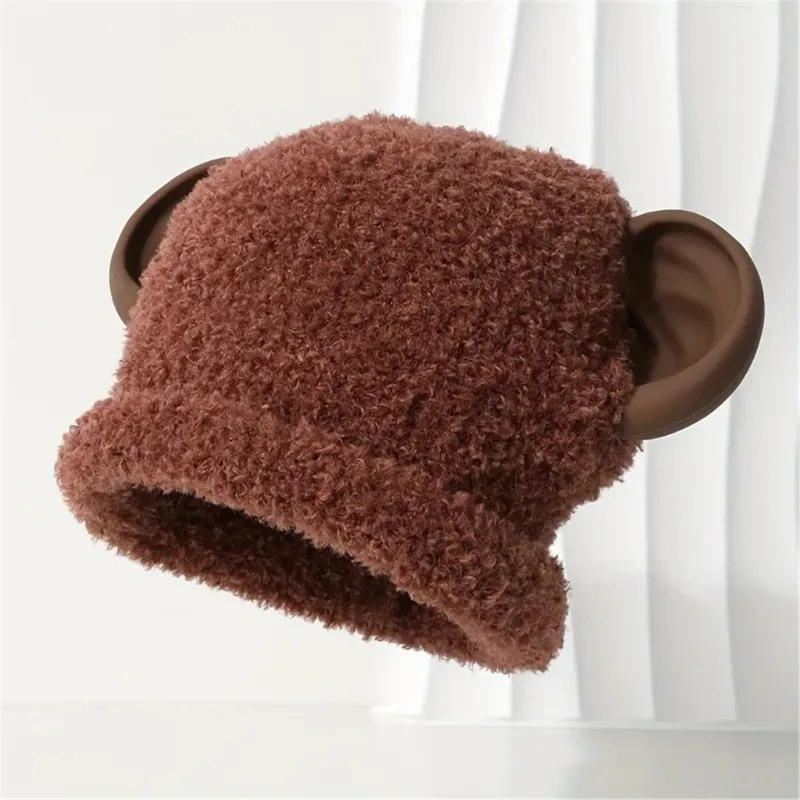 Knitted Hat Ears Plush Hat Autumn and Winter Hat Lovely Animal Ears Hat