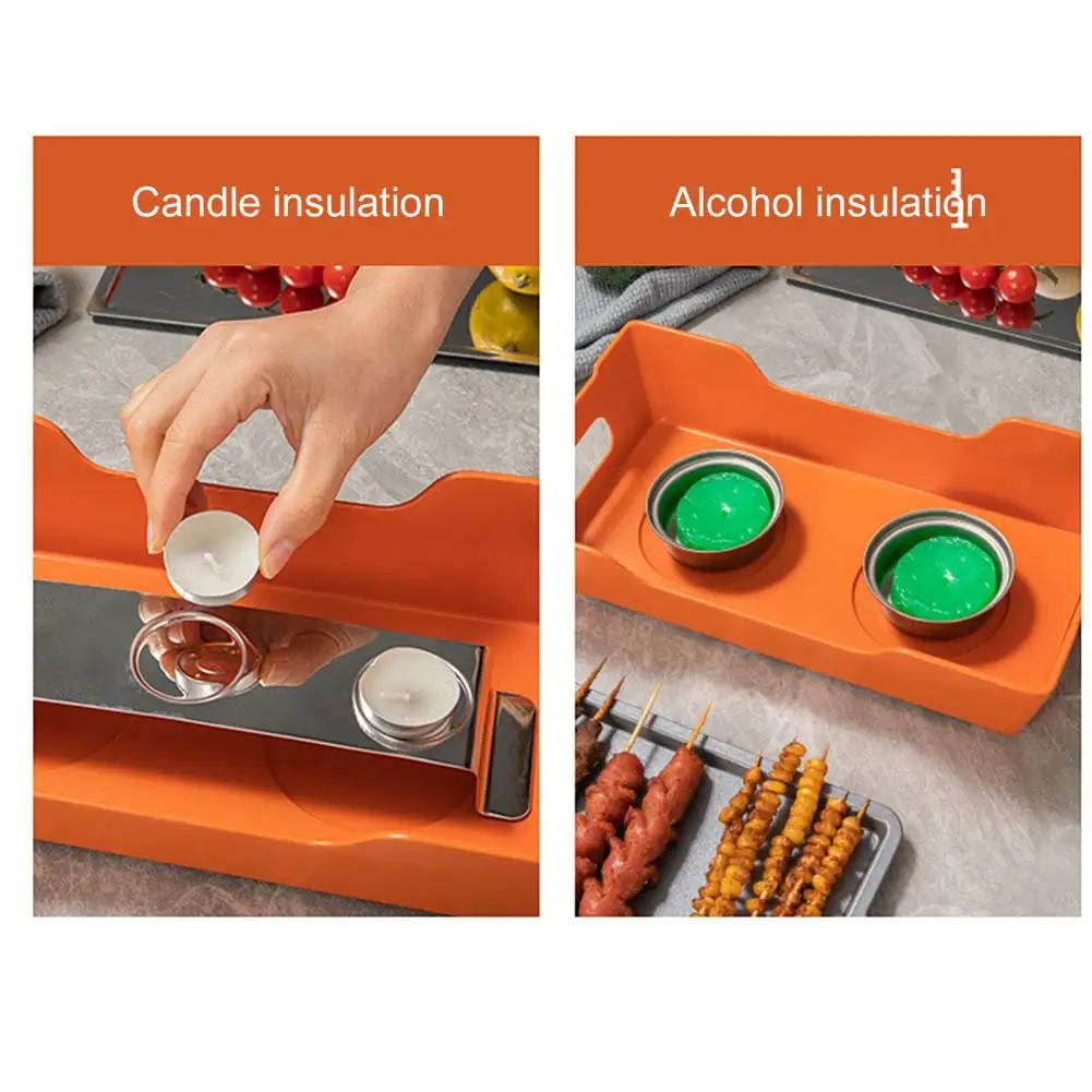 Bbq Grill Pan Candle Barbecue Oven Aluminum Alloy Bbq Grill Insulation Furnace Hot String Heating Plate Wooden for Homemade