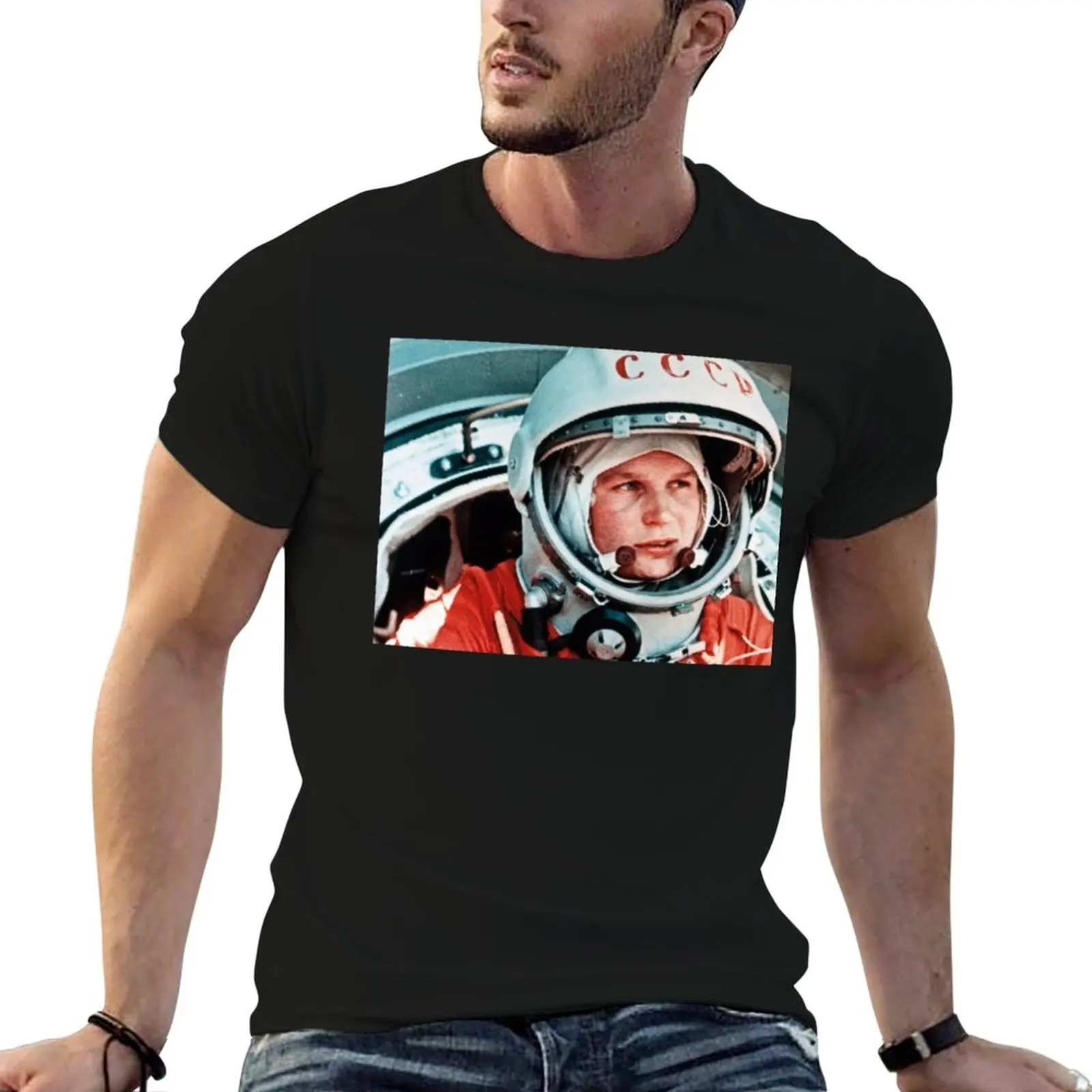 

women first Tereshkova shirt man T-Shirt t for Valentina space in man t shirts funny