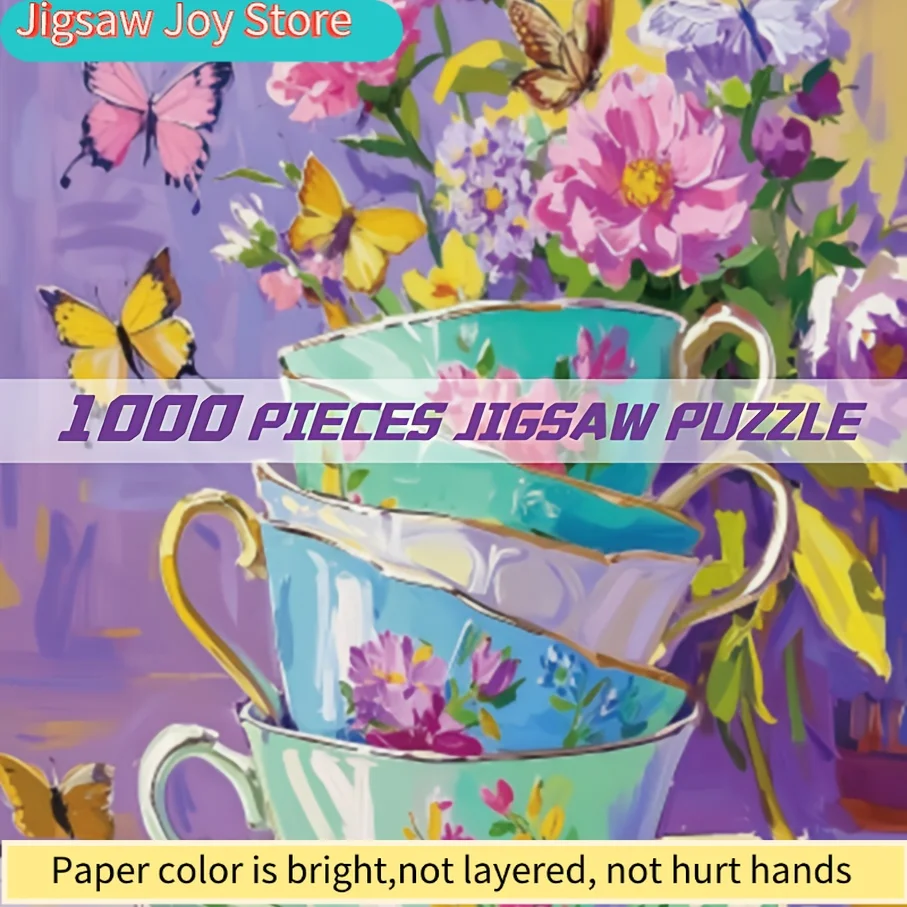 

Jigsaw Puzzle Suitable for & - Garden in A Cup Landscape Series with Scenic Landscapes, Challenging Brain, Picture Puzzle for