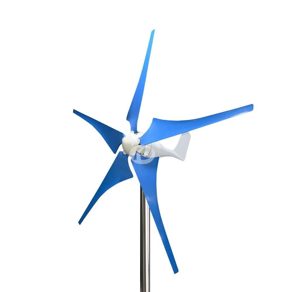 Iniciar a Velocidade Ac12v 24v com Controlador de Forma Flexível Montar ou Lâminas 400w Gerador Pequeno da Turbina Eólica com Indicador do Diodo Emissor de Luz m s