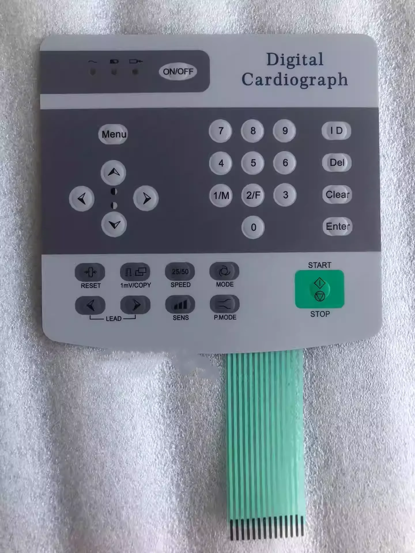 

ECG 1220 button membrane panel of electrocardiogram machine