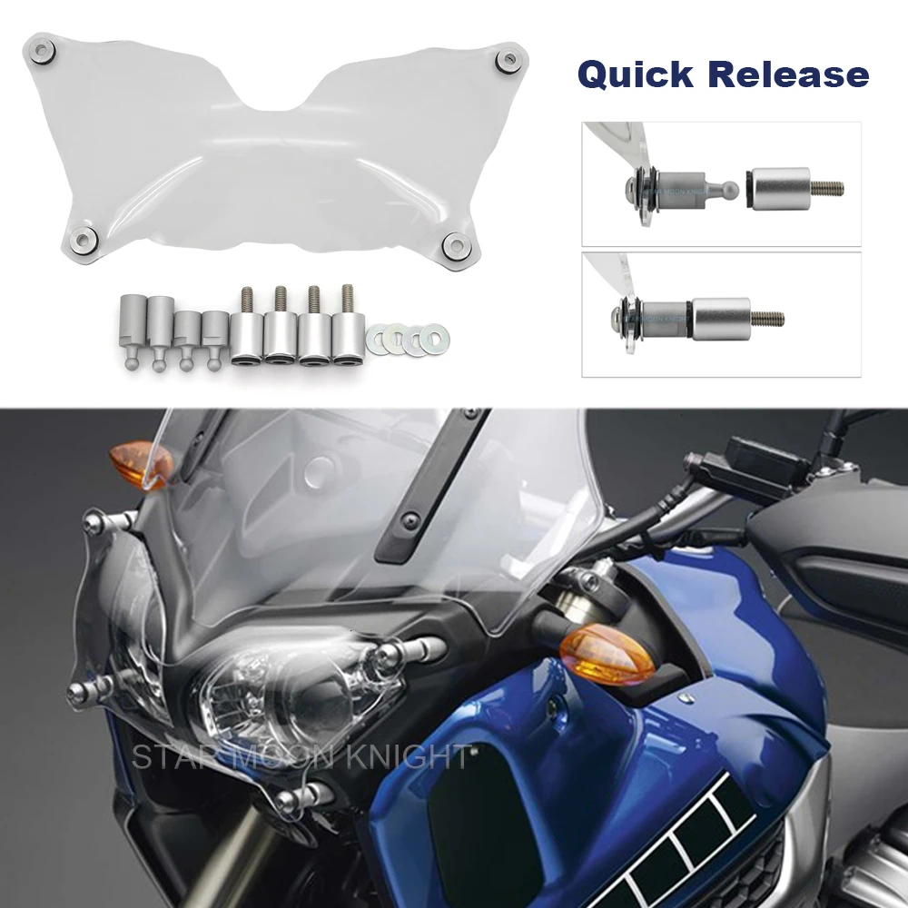 Quick Release Headlight Protector Guard For YAMAHA XT 1200 Z 2010-2021 XT1200Z XTZ 1200 Super Tenere Head Light Protection Cover