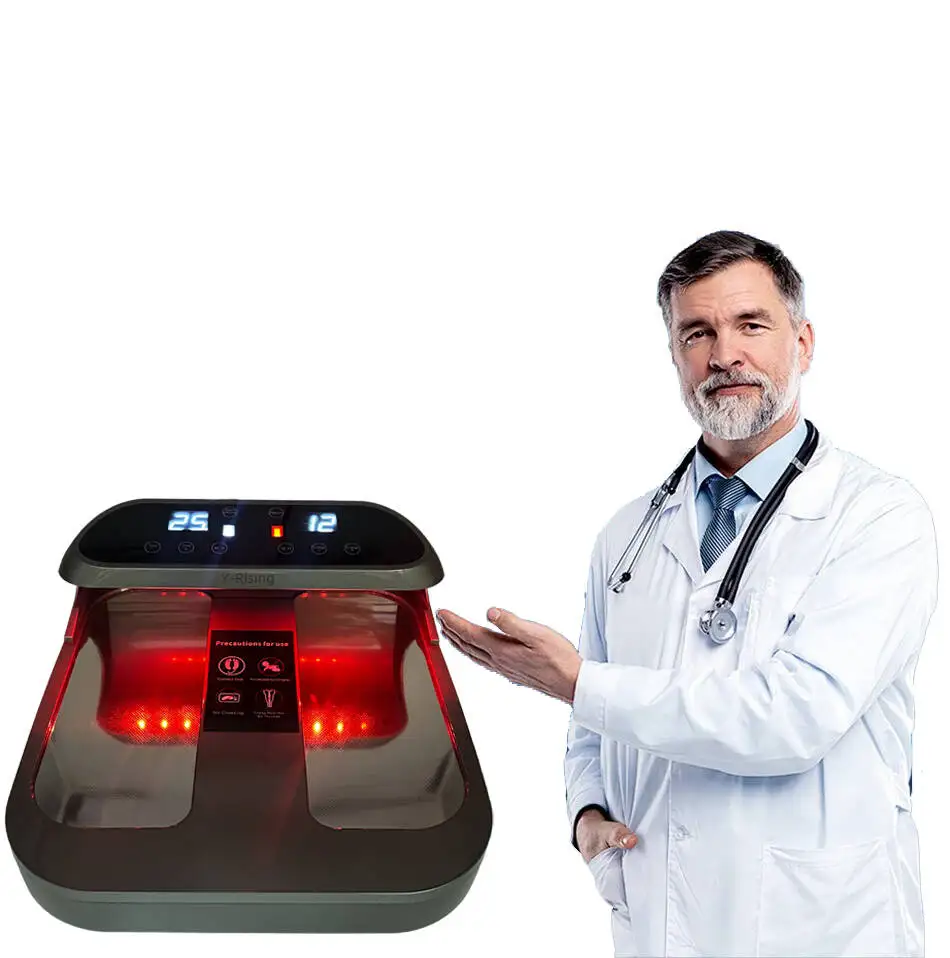 

Red Light Plus Bluetooth PEMF P90 P100 PEMF Terahertz Therapy Foot Spa Massager Relieves pain Health Care
