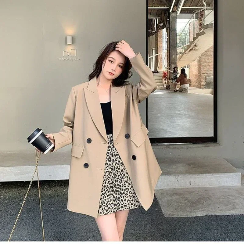 White Jacket Outerwears Blazer Woman Long Loose Coats for Women Dress Clothes Over Outdoor Fashion 2024 Youthful Modern Bags