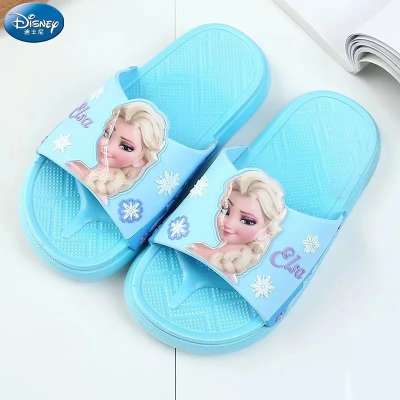 Summer Baby Girls Slippers Cartoon Frozen Elsa Minnie Mouse Princess Kids Indoor Outdoor Home Shoes Soft Beach Children Shoes