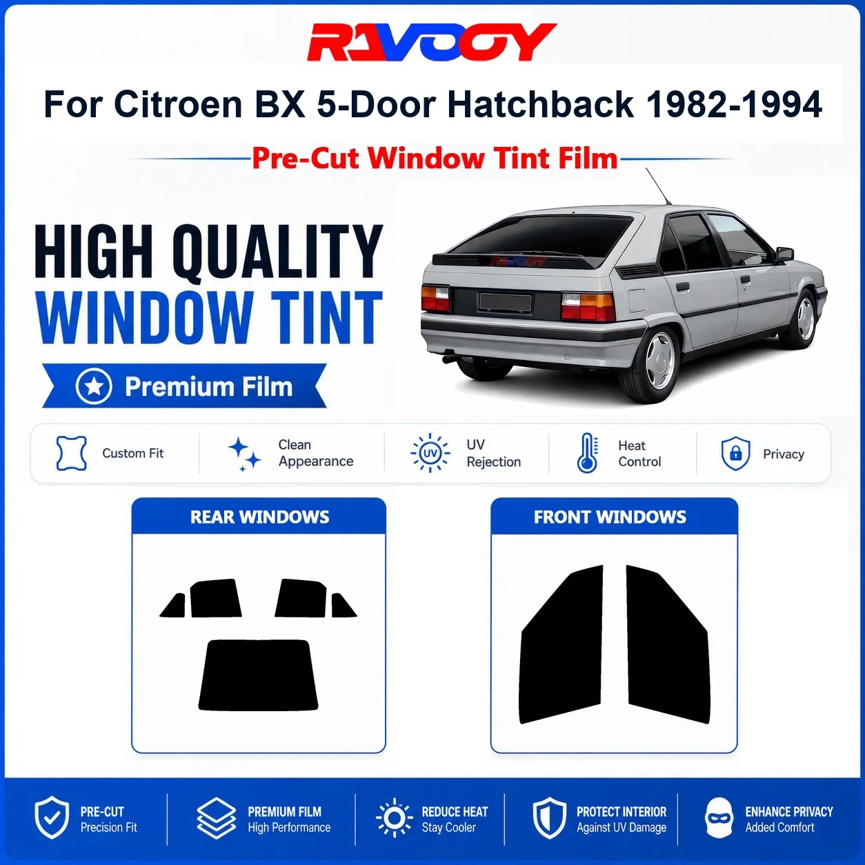 premium-pre-cut-window-tint-for-citroen-bx-5-door-hatchback-1982-1994-front-rear-windows-uv-heat-rejection-privacy-film