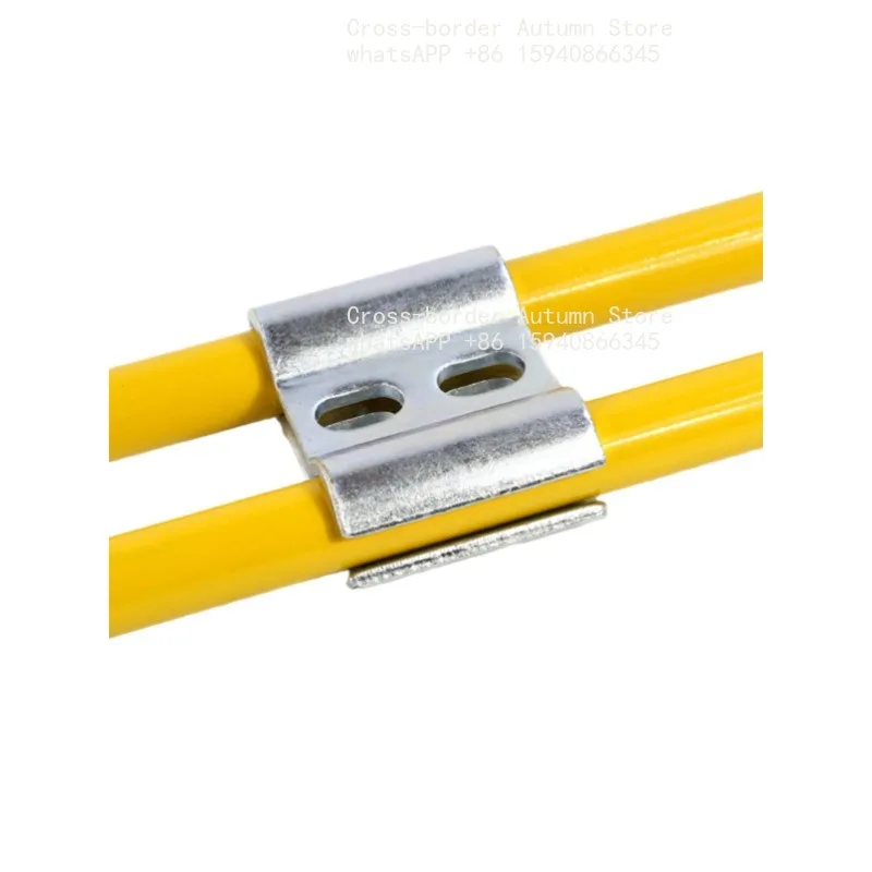 Excavator butterfly clamp pipe clip, crane rotary excavation double hole breaker boom buffer double pipe clamp for Sany Xugong
