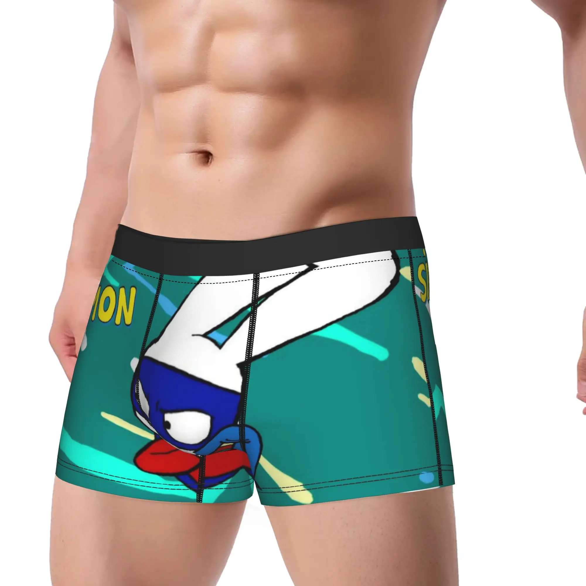 Men Simon Super Rabbit Boxer Shorts,Comfortable  Underwear Underpants