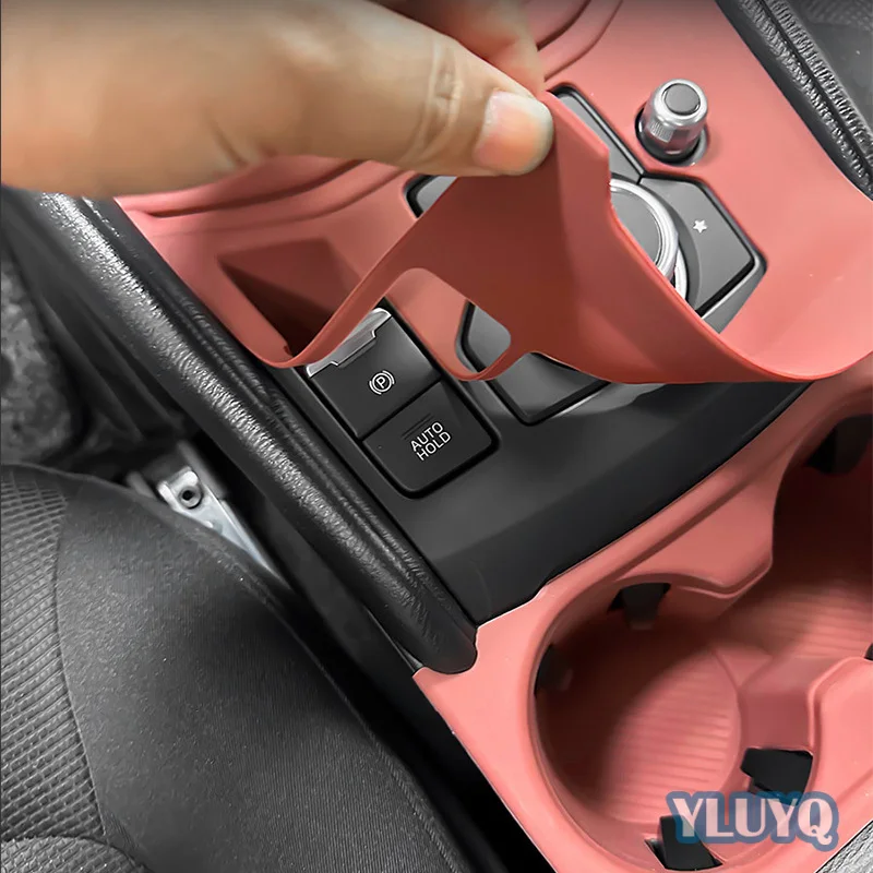 Für Mazda CX-5 Auto Mittelkonsole Schutzmatte Silikon Rutschfeste Getränkehalter-Abdeckung Innenausstattung Zubehör – Detail 3
