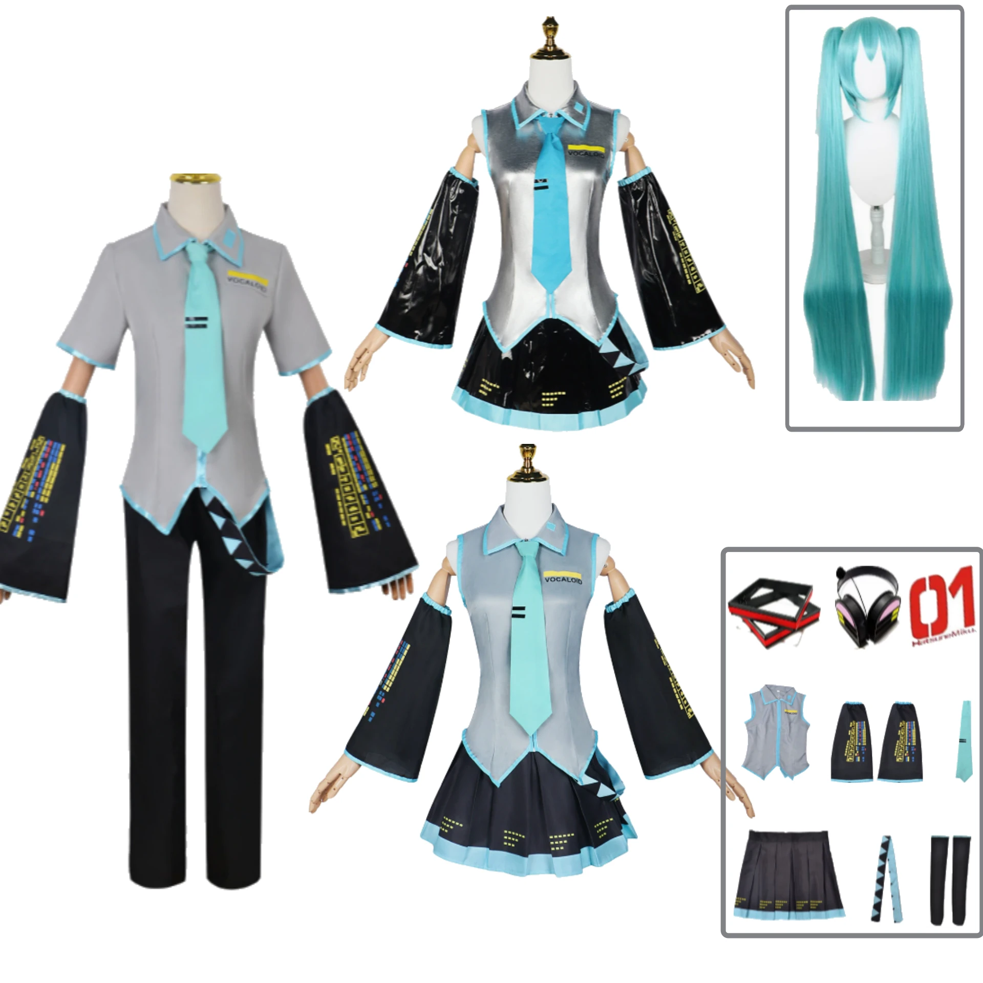 

Miku Косплей Опора для наушников Полный набор наклеек Idol Miku Mark Наушники Косплей Головные уборы 3D Аниме Косплей Реквизит