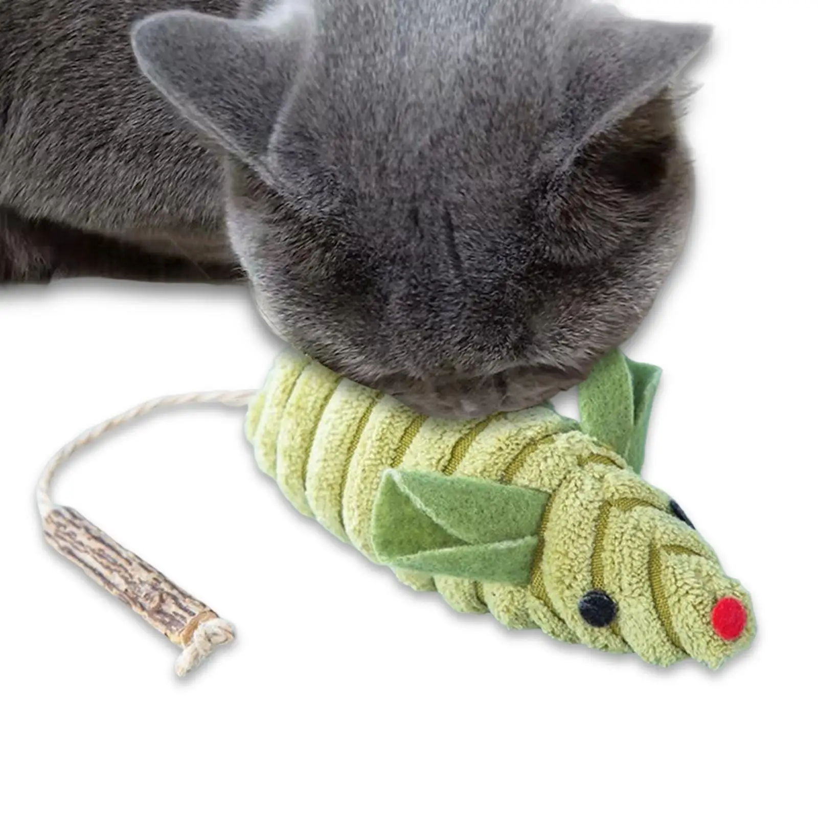 3x Interactive Cat Toys Simulation Stuffed Animals Mice Toy Mouse Shape for Cats Toy for Cats Kitten view 6