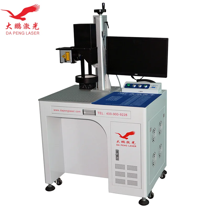 Visual Positioning Automatic Focus UV Online Flying Fiber Laser Marking Machines with Touch Screen Control Laser Marker