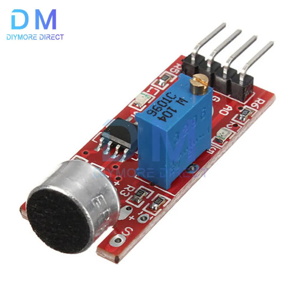 Módulo de detección de Sensor de sonido de voz de micrófono para Arduino AVR PIC sensores de salida Digital analógicos KY-037