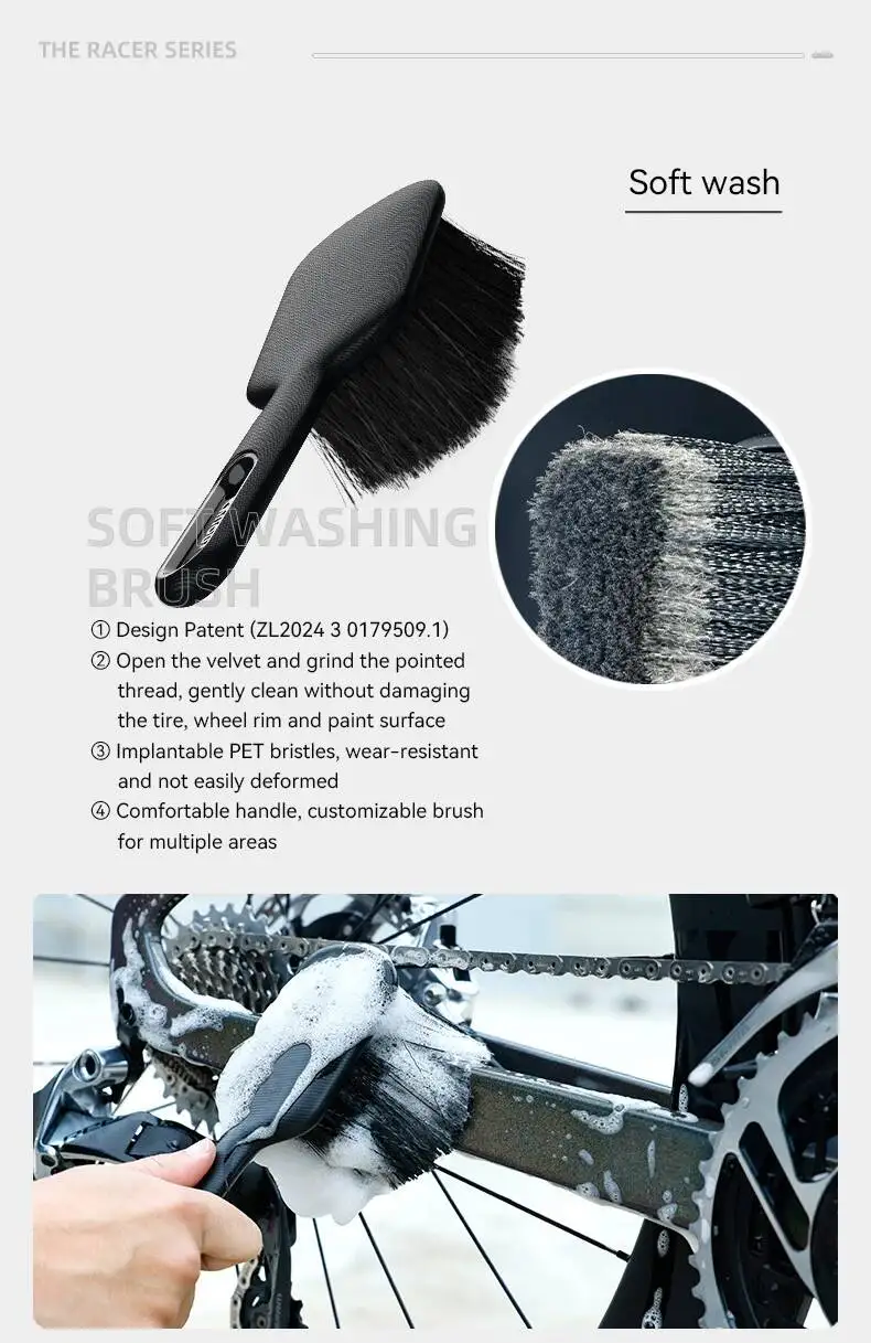 ESLNF 8-teiliges Detailreinigungs-Bürstenset für Outdoor-Motorräder und Mountainbikes – Reinigungs- und Kettenreinigungswerkzeug – Detail 8