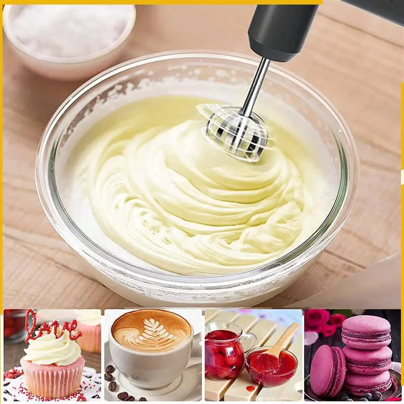 

A92P 2X Hand Mixer Electric Wireless,Mixer Hand Mixer,USB Rechargeable,Portable Hand Mixer For Baking,For Sauces,Cream,Egg