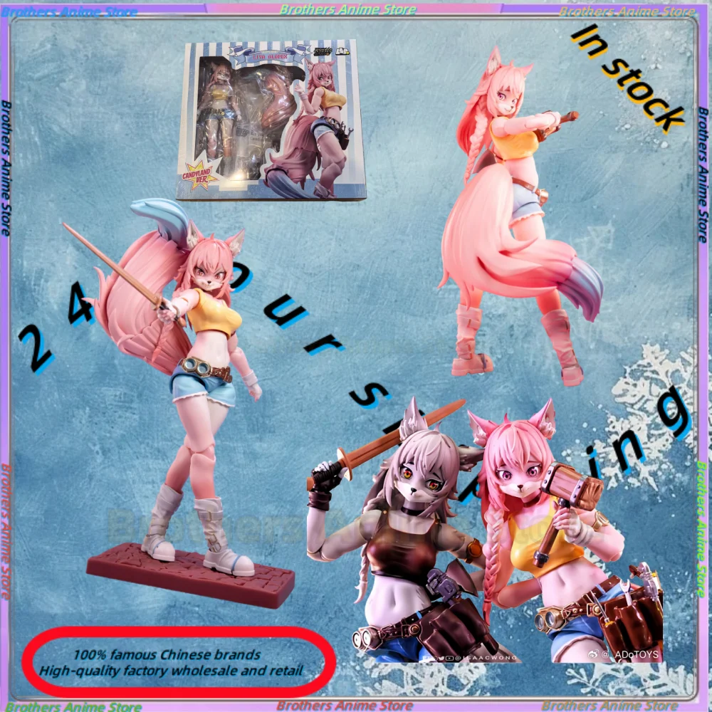 

Spot Original LADoTOYS Magic Continent Candy Land Leah 1/12 Pink Fox Girl Repairman Action Figure